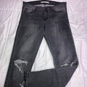 Distressed/ Ripped Black Jeans